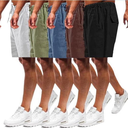 Lässige Herren-Leinen-Shorts