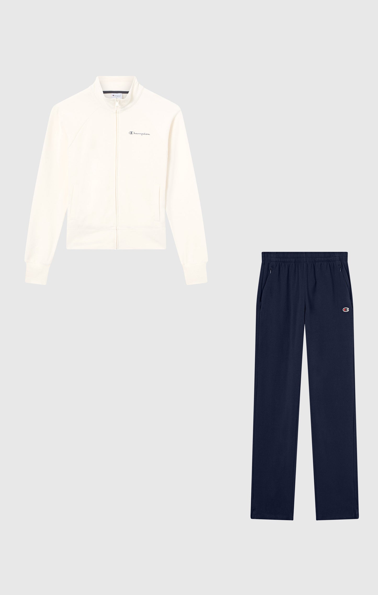 Damen Slim Fit Trainingsanzug mit Reißverschluss