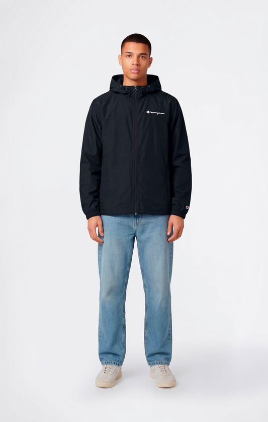 Men's Lightweight Full Zip Hooded Windbreaker Jacket