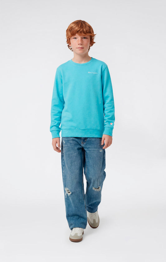 Leichter Rundhals-Pullover für Jungen – Symbole