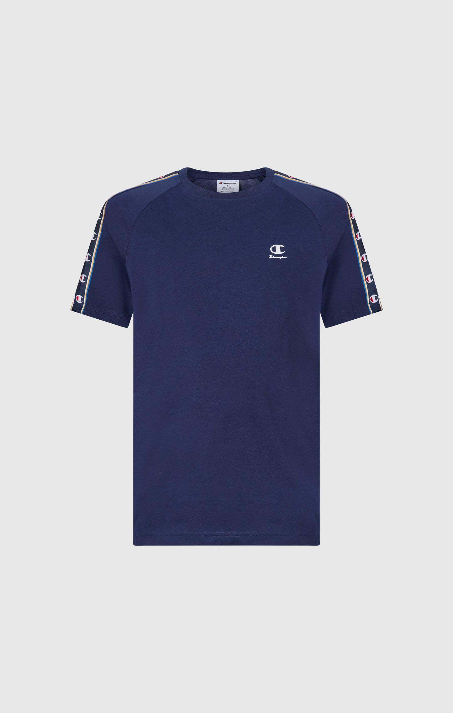 Jungen T-Shirt mit Rundhalsausschnitt und Bandlogo