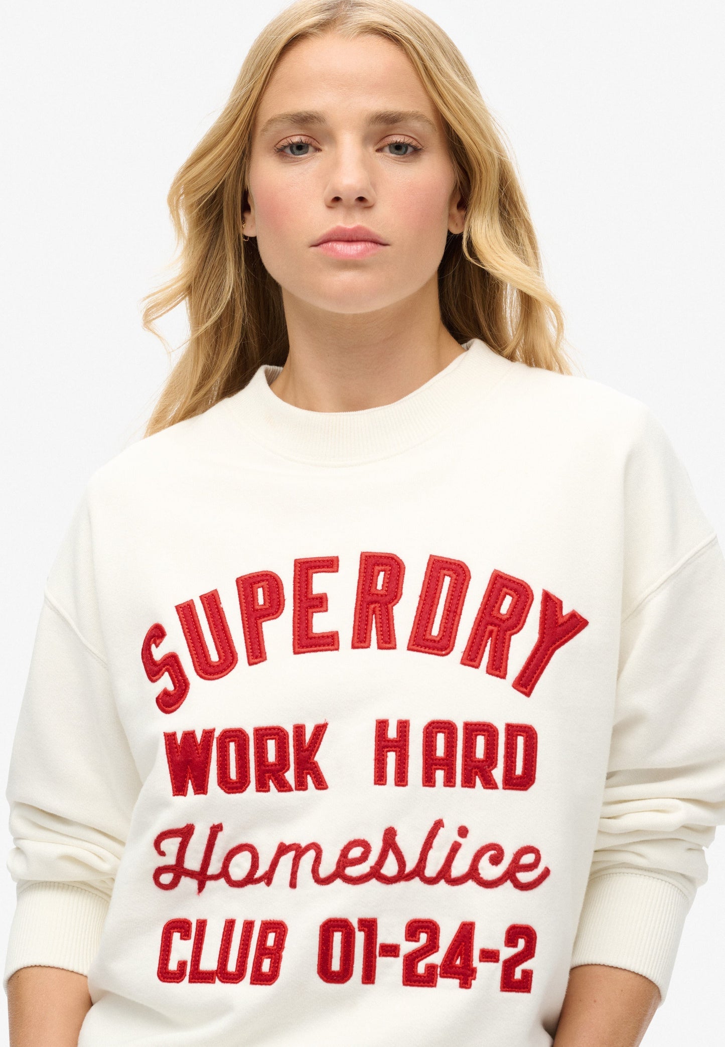 Workwear Embroider Loose Crew