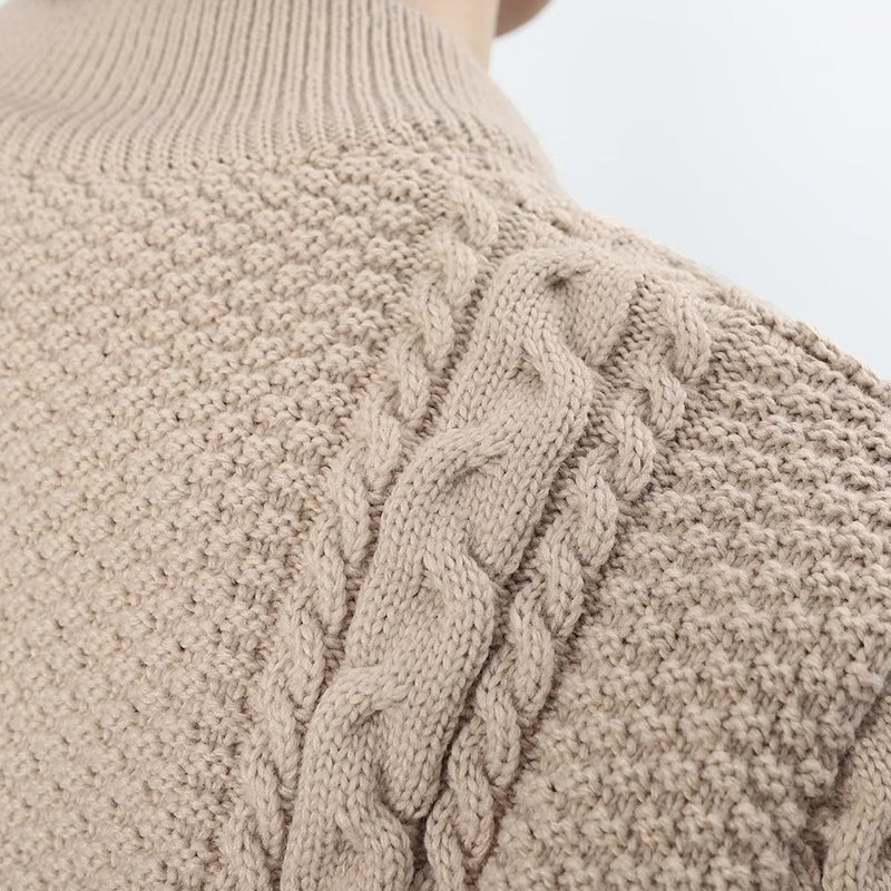 Herren Freizeit Strickjacke Cardigan Langarm Einfarbig