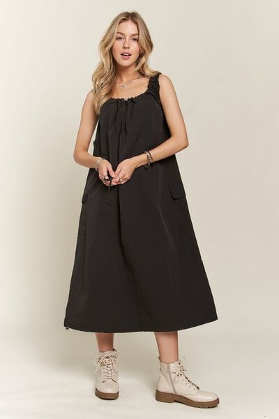 ADORA Cargo-Kleid mit Schlitz und Tunnelzug
