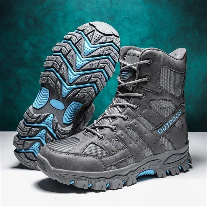 Leichte, atmungsaktive, strapazierfähige und rutschfeste Wanderstiefel, Kampfstiefel, Arbeitsstiefel für Herren