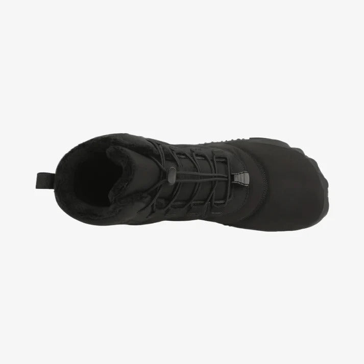 Herren Warme Fleece Barfuß-Stiefel Weite Zehenpartie Orthopädische Stütz-Schneestiefel Wasserdichte Rutschfeste Winterstiefel