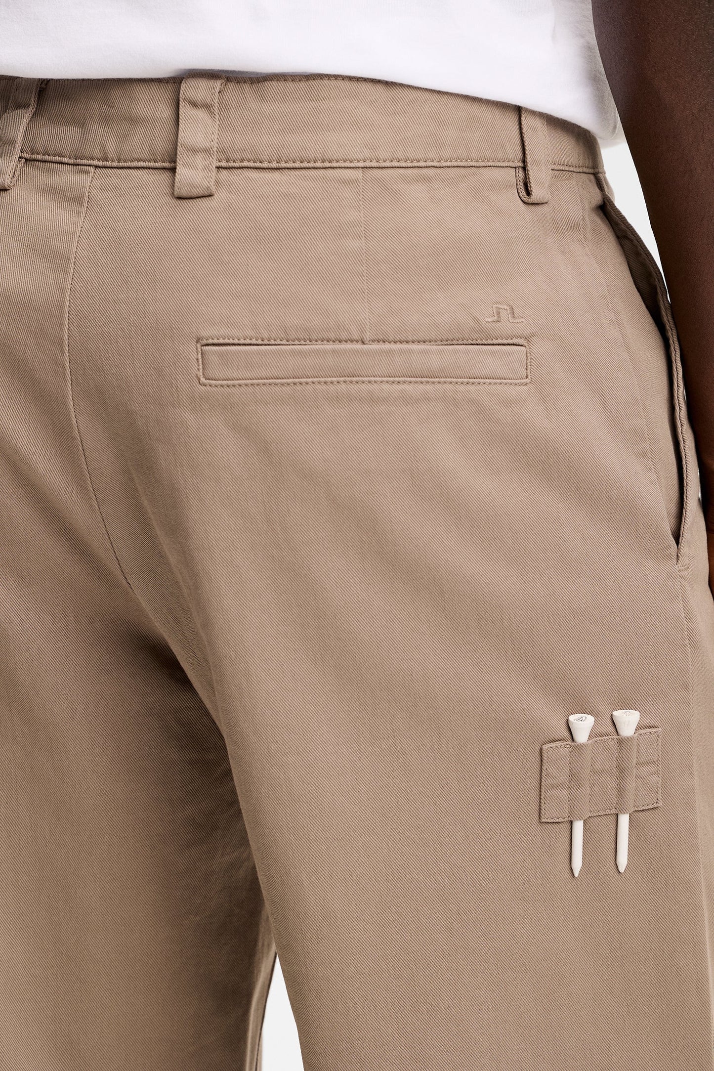Devyn Straight Cotton Pants / Brindle
