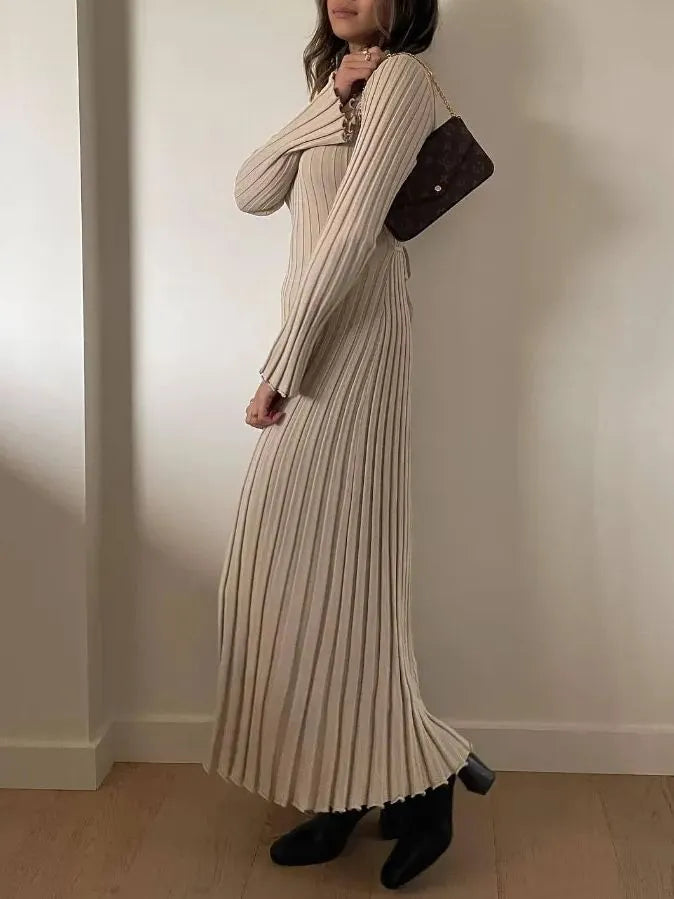 Herbstliches Strickkleid mit Ärmeln (2 kaufen, kostenloser Versand)