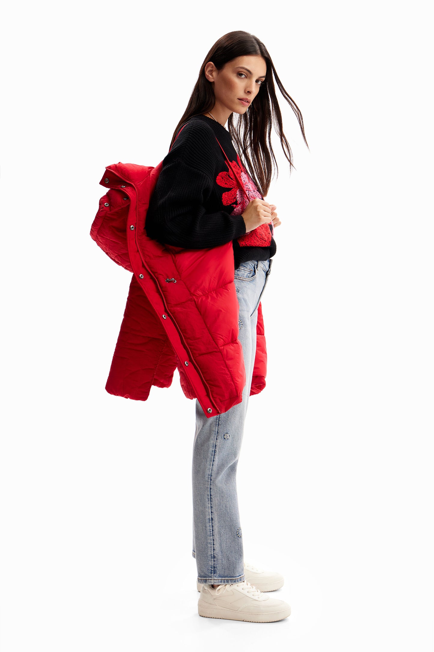Padded zips coat
