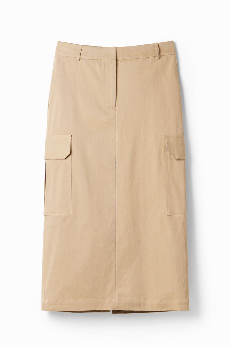 Cargo midi skirt