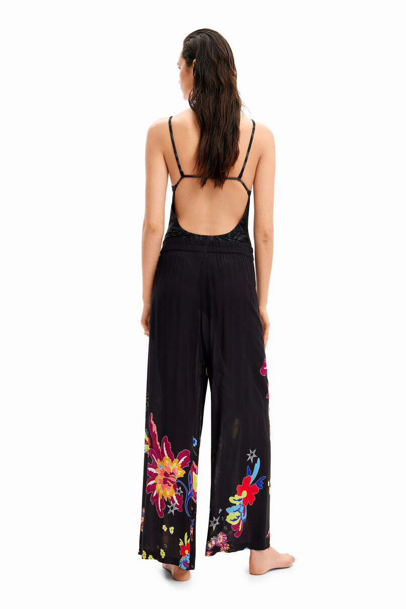 Jungle design palazzo trousers