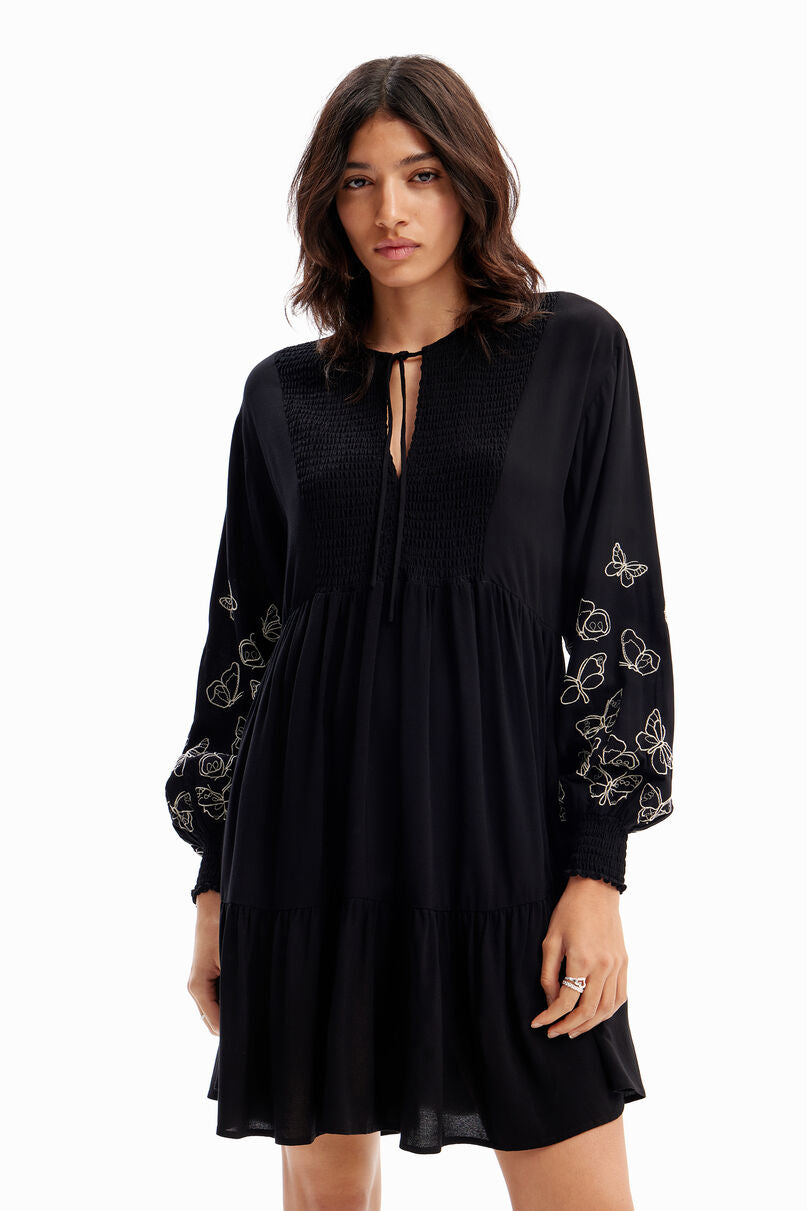 Short butterfly tunic dress