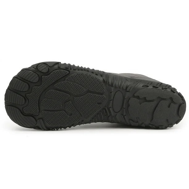 Herren Warme Fleece Barfuß-Stiefel Weite Zehenpartie Orthopädische Stütz-Schneestiefel Wasserdichte Rutschfeste Winterstiefel