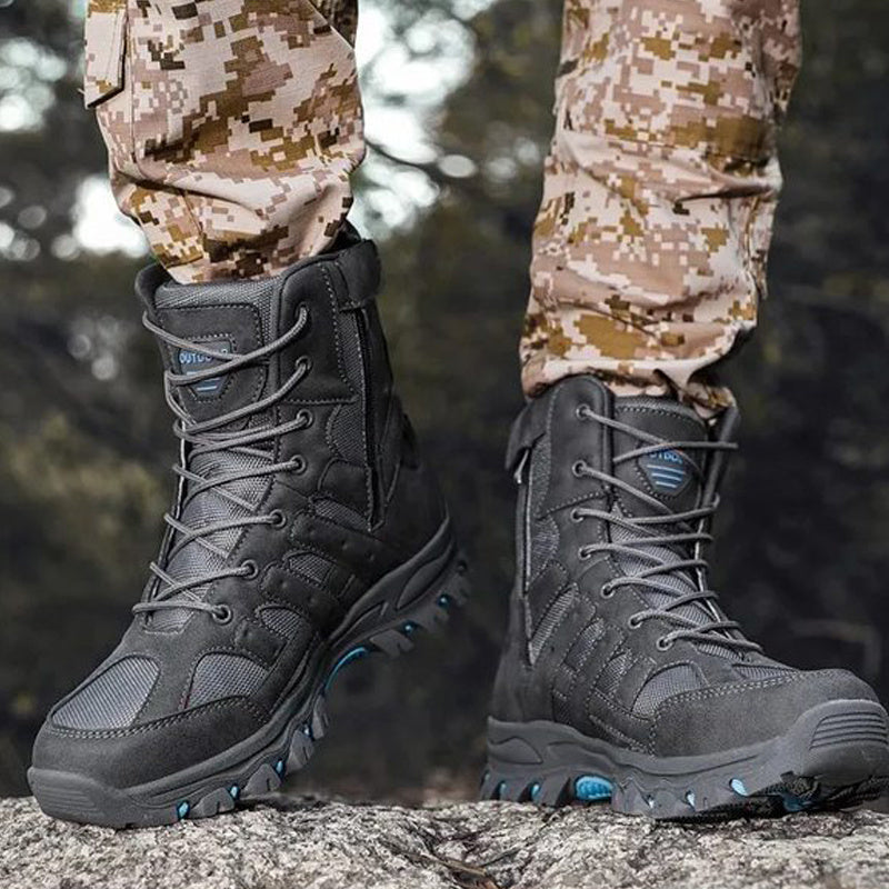 Leichte, atmungsaktive, strapazierfähige und rutschfeste Wanderstiefel, Kampfstiefel, Arbeitsstiefel für Herren