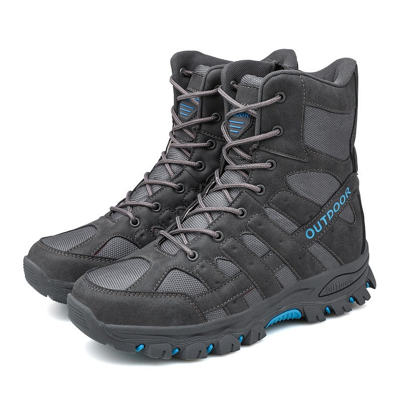 Leichte, atmungsaktive, strapazierfähige und rutschfeste Wanderstiefel, Kampfstiefel, Arbeitsstiefel für Herren