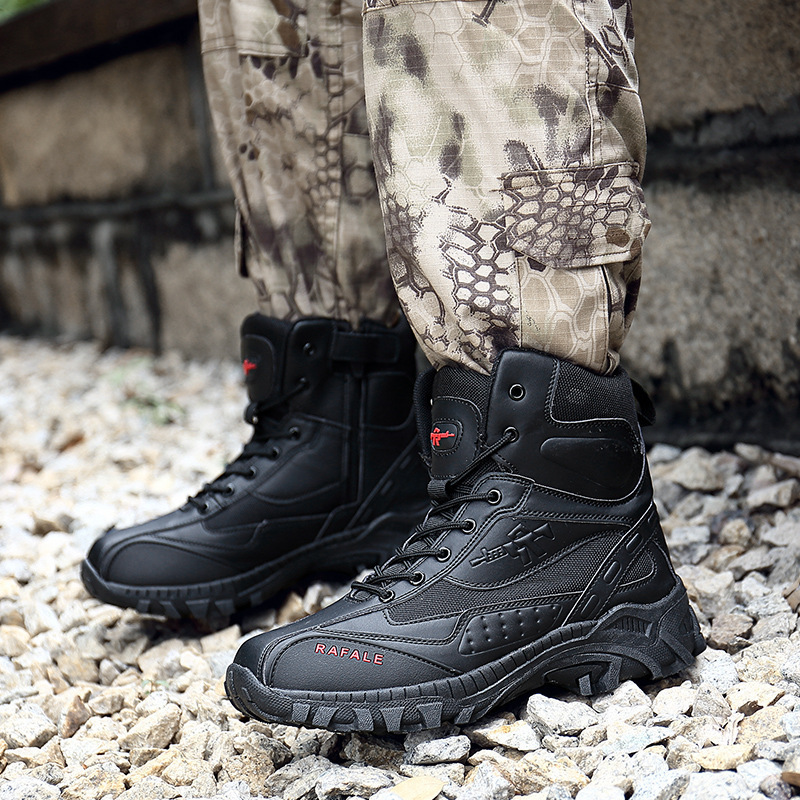 (🛒BLACK FRIDAY SPECIAL-70%OFF)Men's  Winter Anti-Puncture Wide Toe Combat Boots Waterproof Non-Slip Orthopedic Support Work Boots