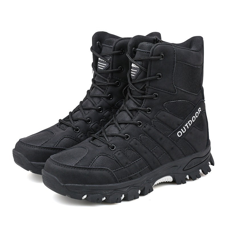 Leichte, atmungsaktive, strapazierfähige und rutschfeste Wanderstiefel, Kampfstiefel, Arbeitsstiefel für Herren