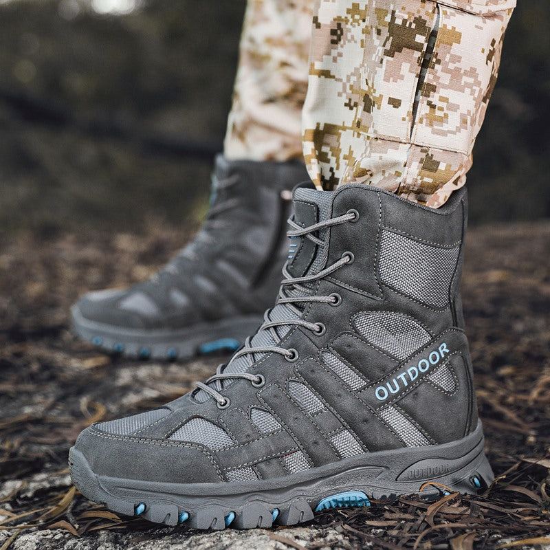 Leichte, atmungsaktive, strapazierfähige und rutschfeste Wanderstiefel, Kampfstiefel, Arbeitsstiefel für Herren