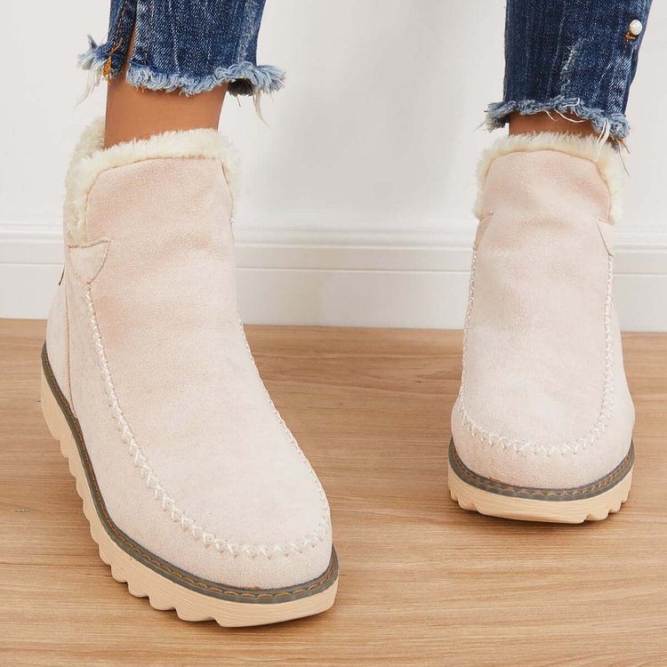 Klassische rutschfeste Knöchel-Schneestiefel für Damen