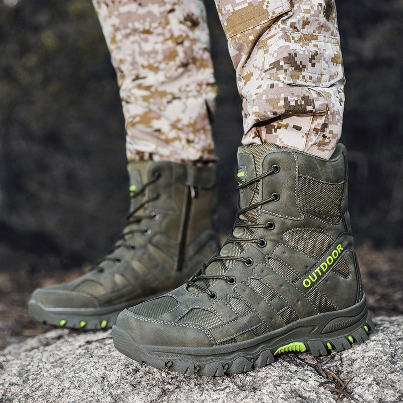 Leichte, atmungsaktive, strapazierfähige und rutschfeste Wanderstiefel, Kampfstiefel, Arbeitsstiefel für Herren