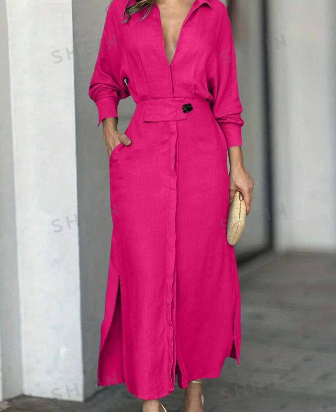 2025 Einfarbiges Maxikleid (aktualisierte Version)