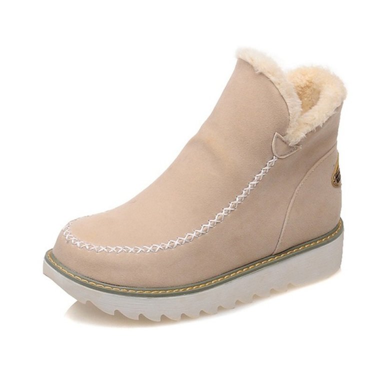 Klassische rutschfeste Knöchel-Schneestiefel für Damen