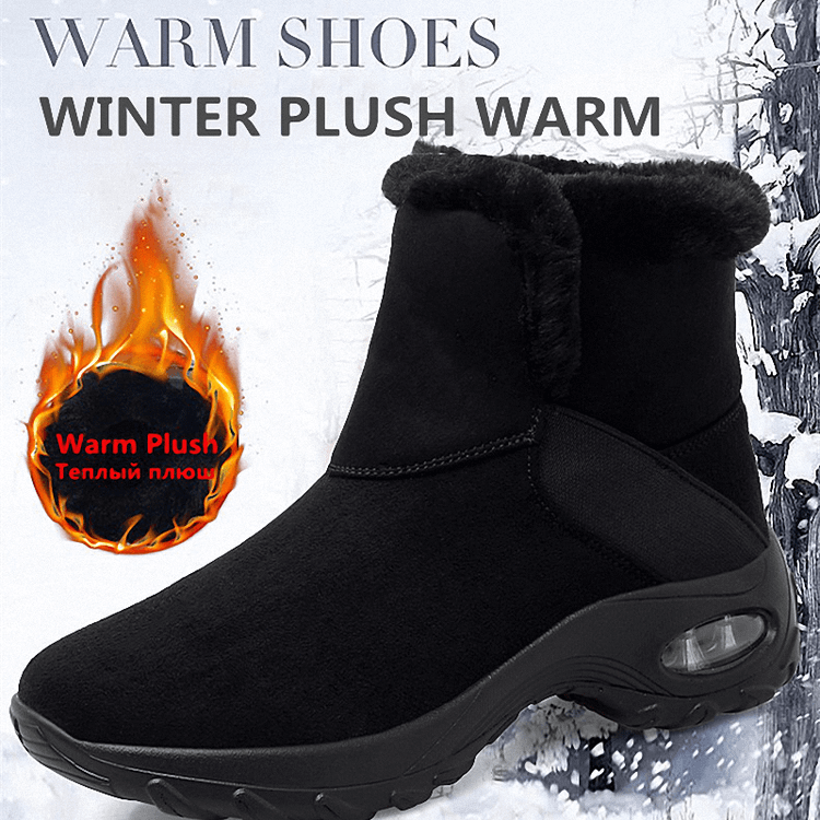Damen Plüsch Air Cushion Schneestiefel