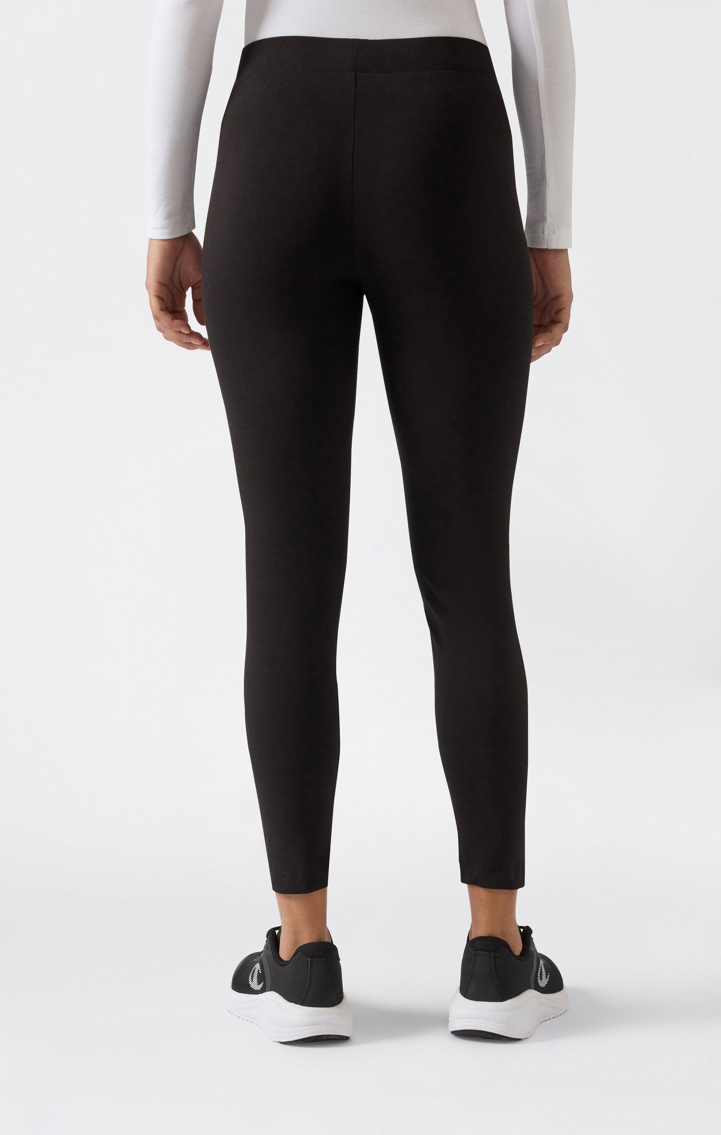 Damen Crop Leggings Script Logo