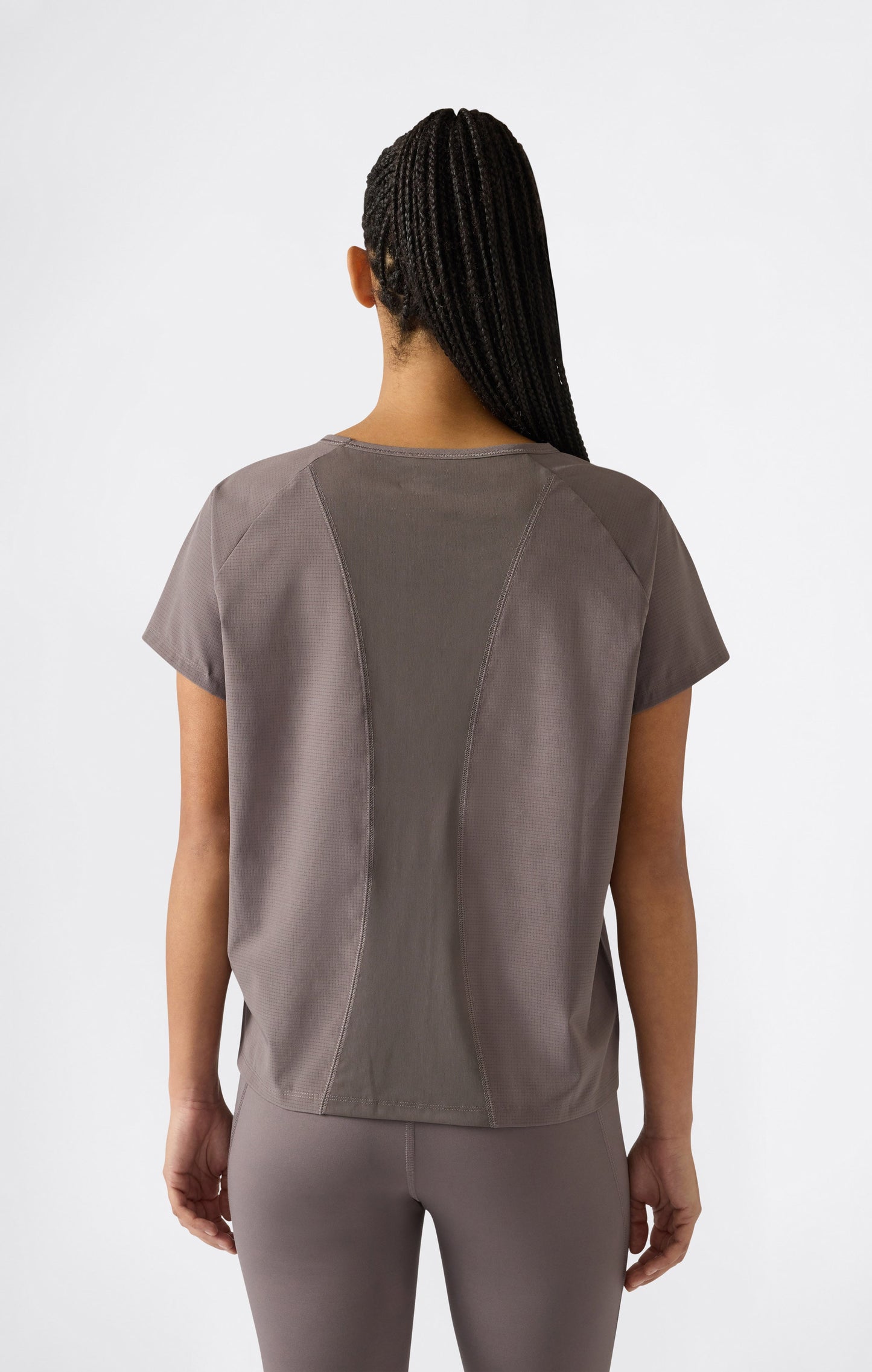Damen schnelltrocknendes technisches Mesh-T-Shirt