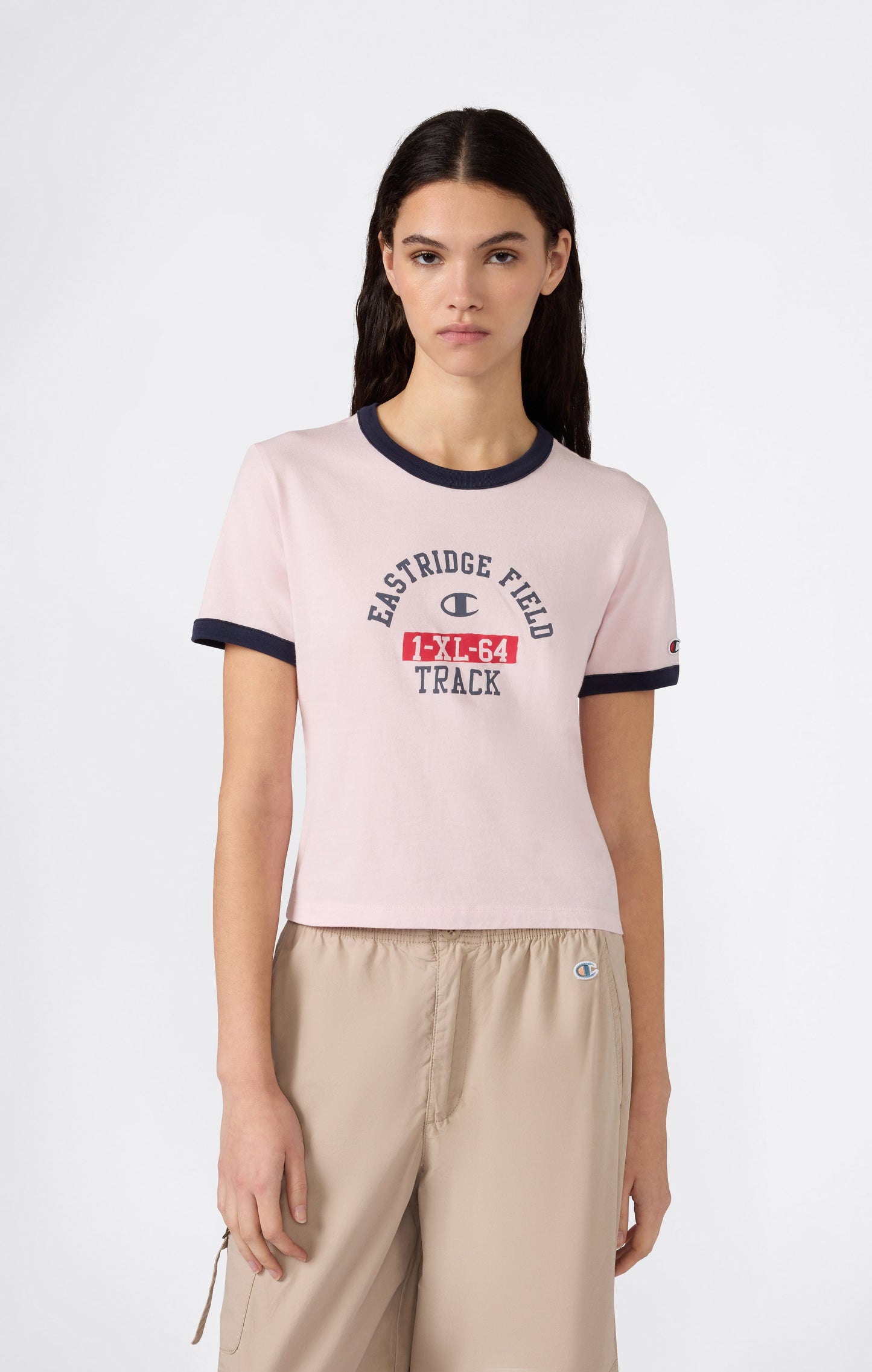 Women's Cropped Ringer T-Shirt with Graphic