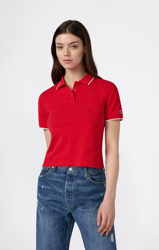 Women's Cropped Polo Shirt