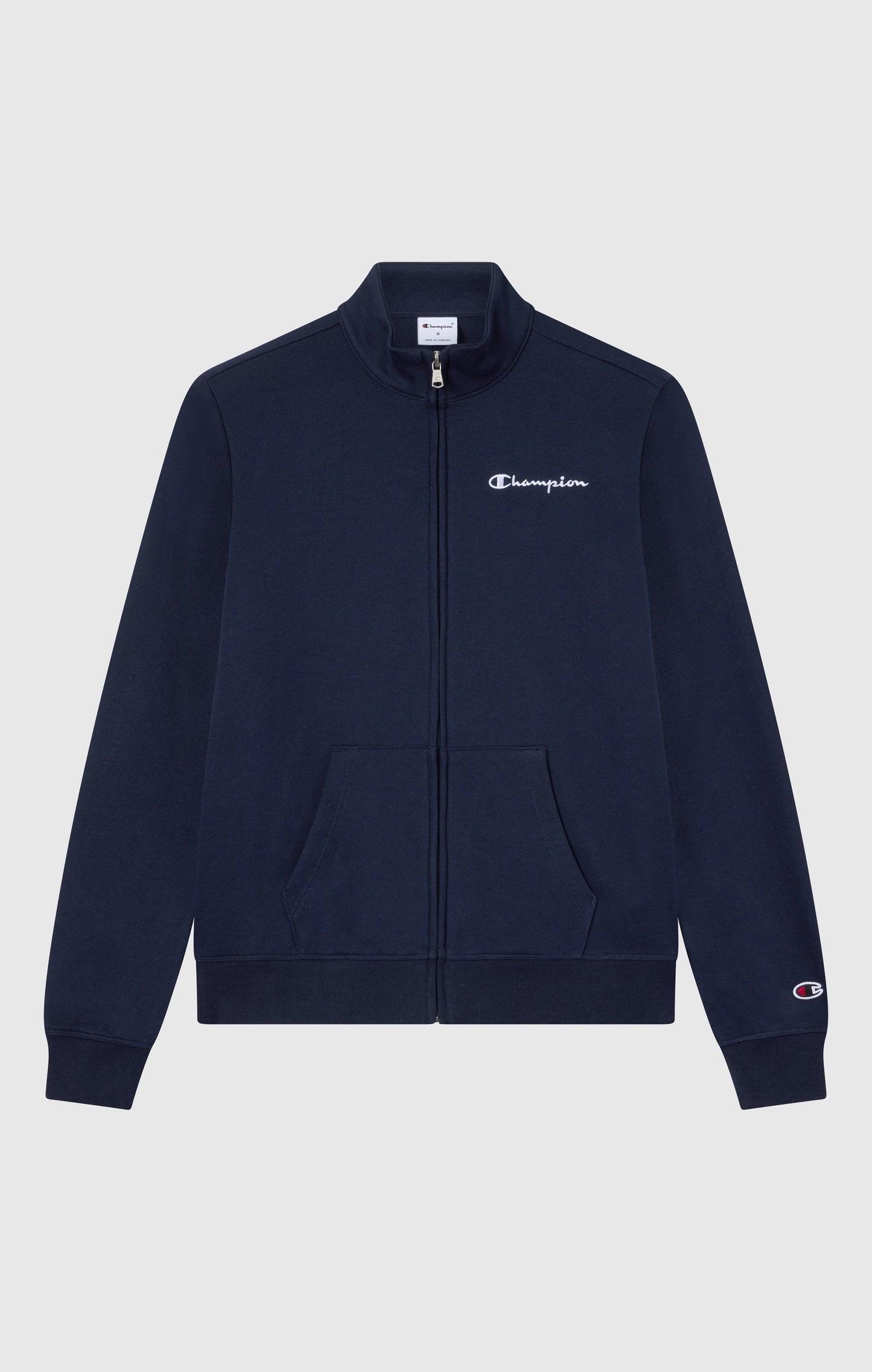 Women's Lightweight Full Zip Sweatshirt with Contrast Logo Icons