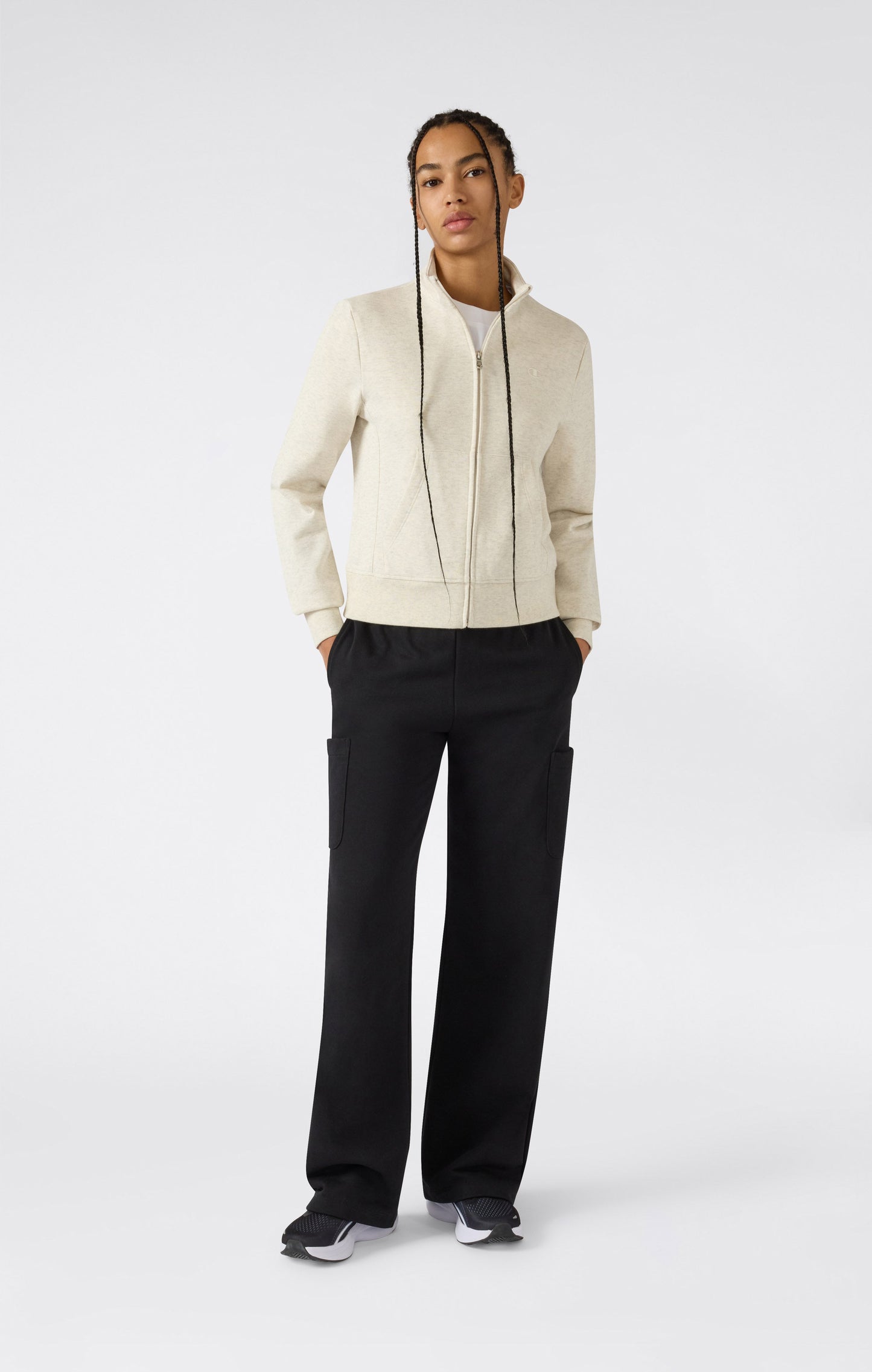 Women's Lightweight Wide Leg Fleece Jogger Pants Icons