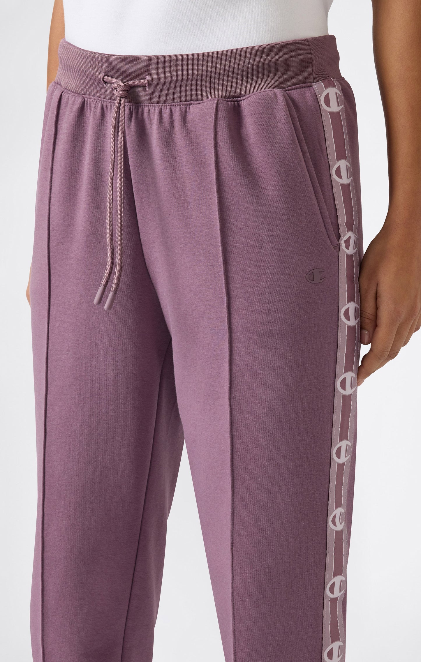 Damen Straight Leg Interlock Hose mit Logo-Band