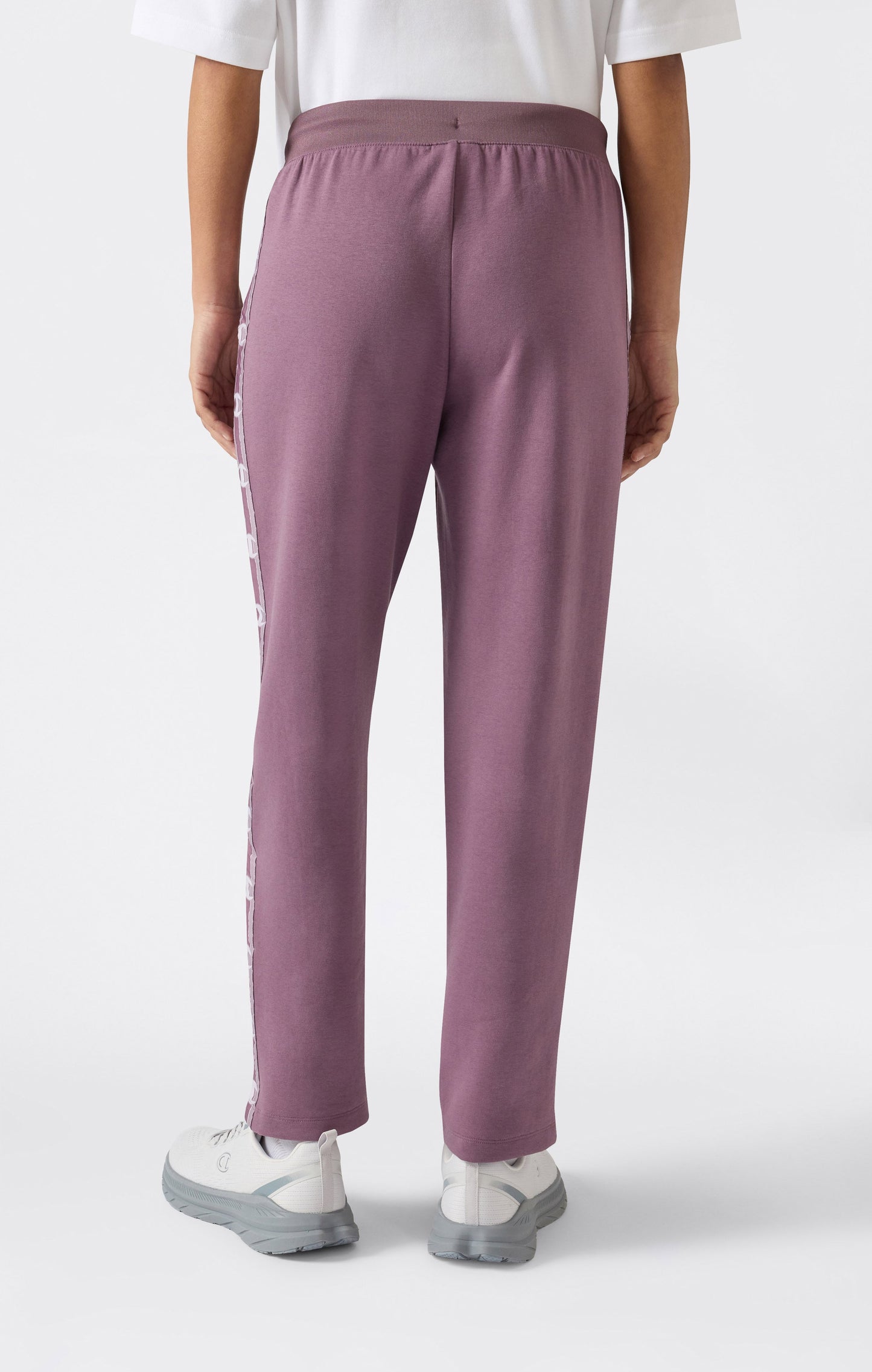 Damen Straight Leg Interlock Hose mit Logo-Band