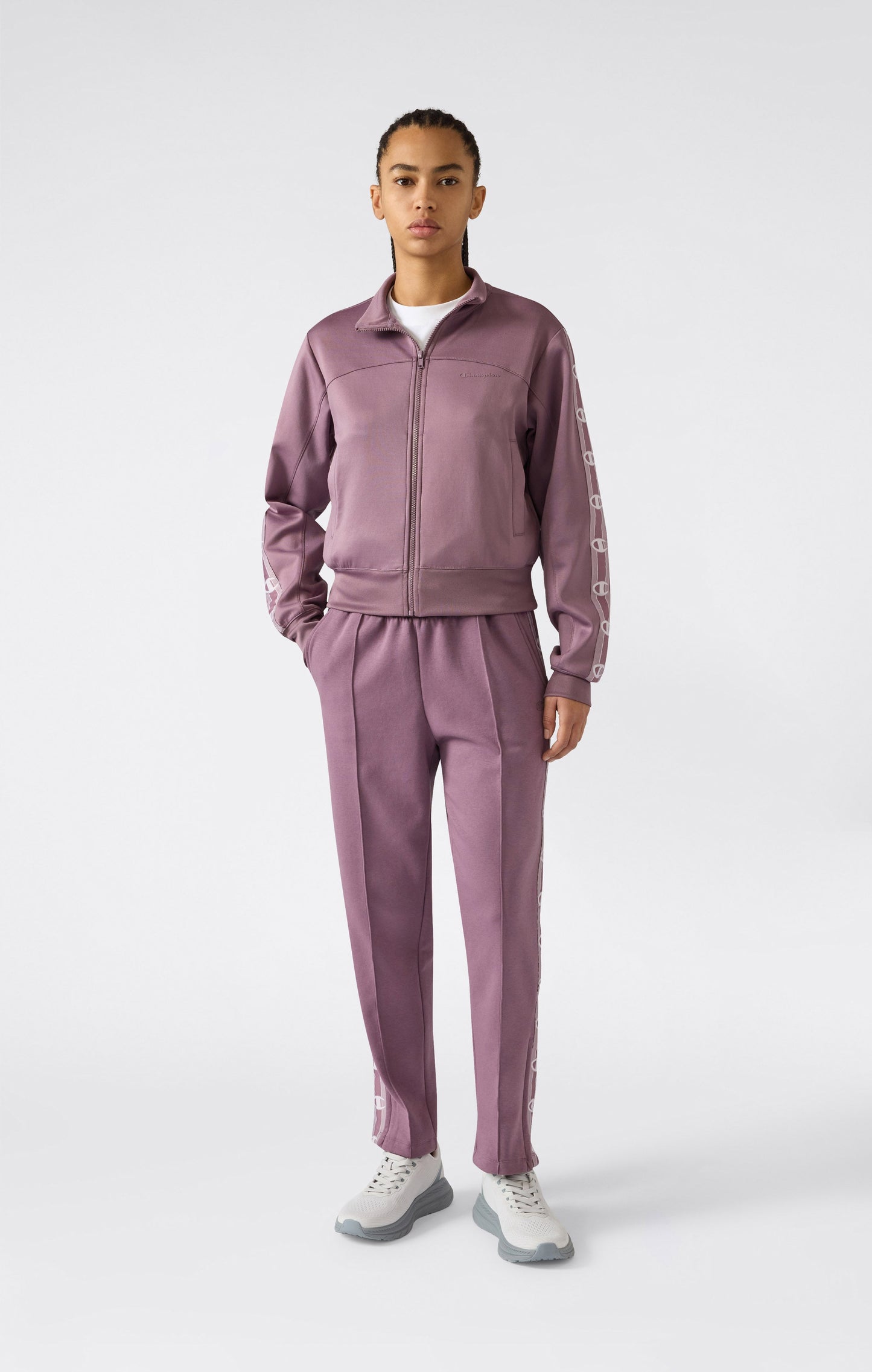 Damen Straight Leg Interlock Hose mit Logo-Band