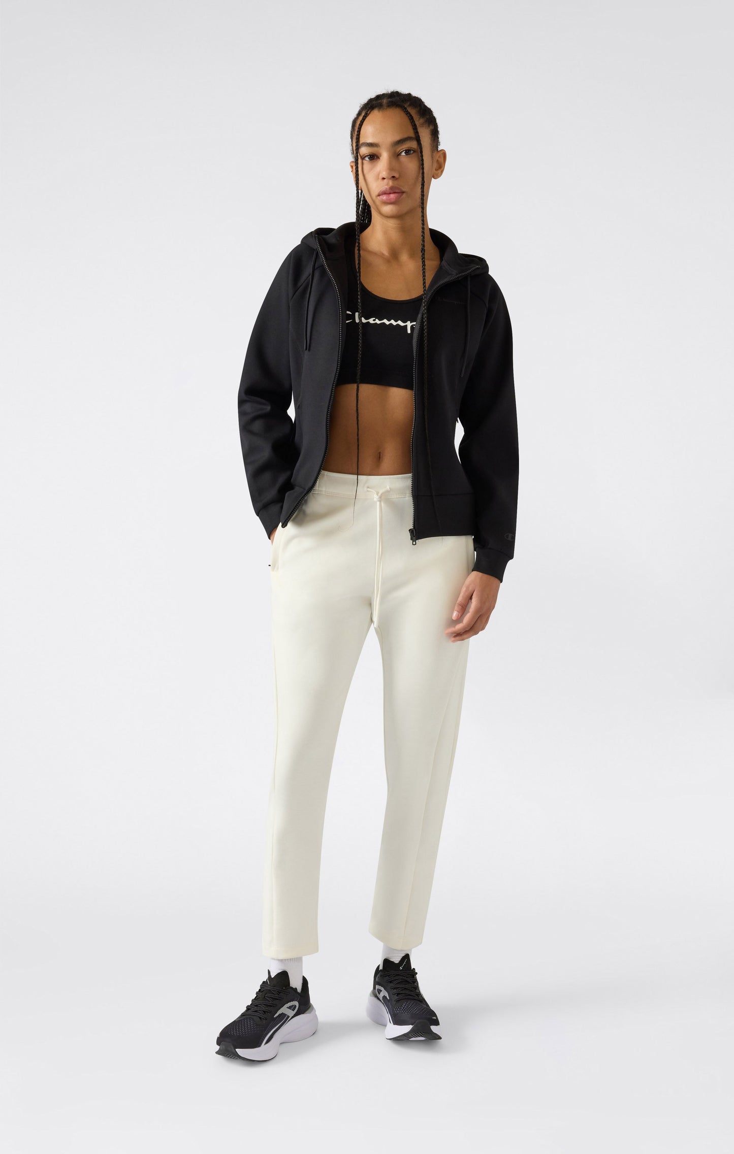 Damenhose mit geradem Saum aus Interlock