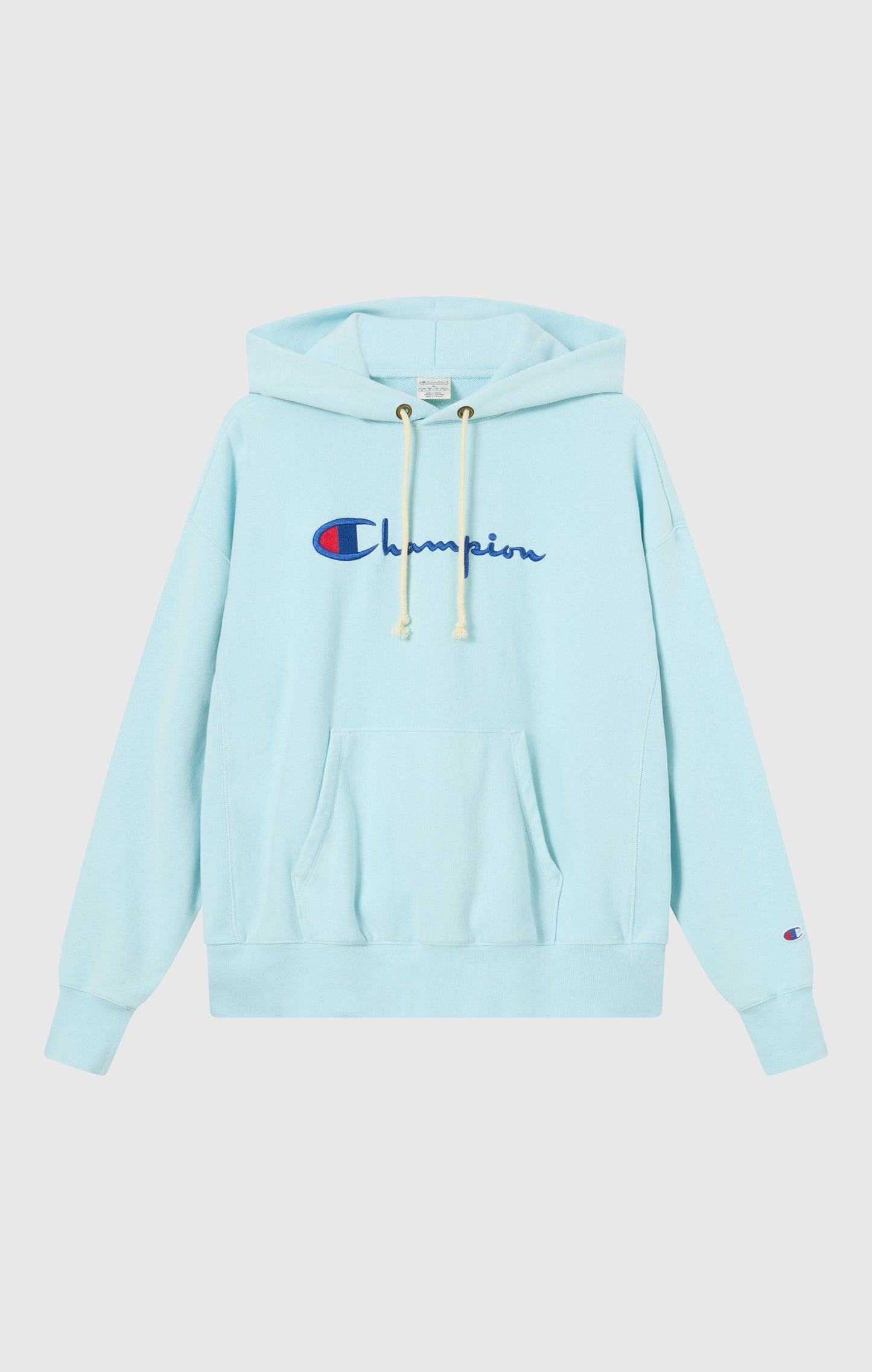 Leichter Reverse-Weave-Kapuzenpullover für Damen mit gesticktem Logo