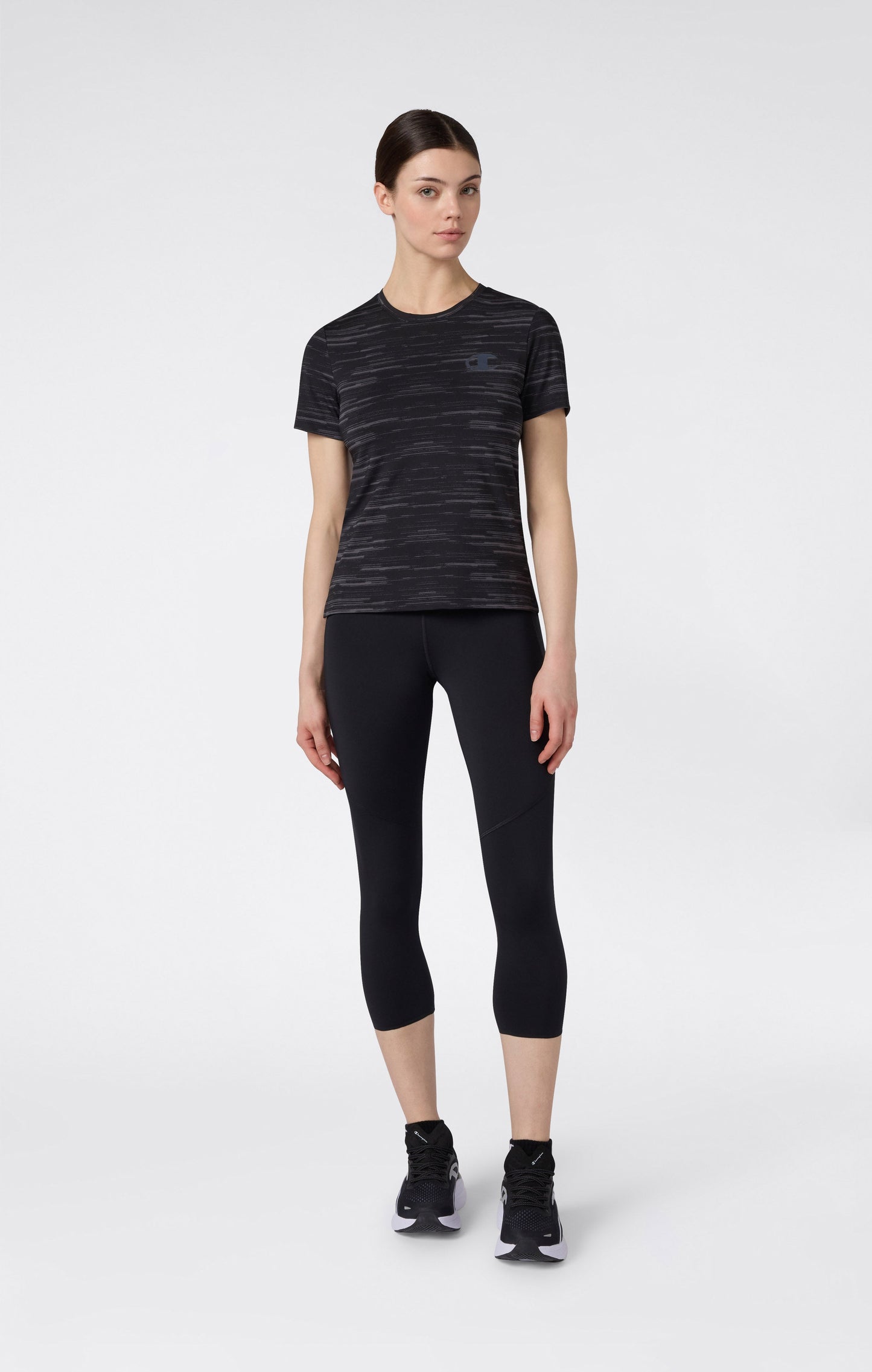 Damen Schnelltrocknendes Sport-Rundhals-T-Shirt