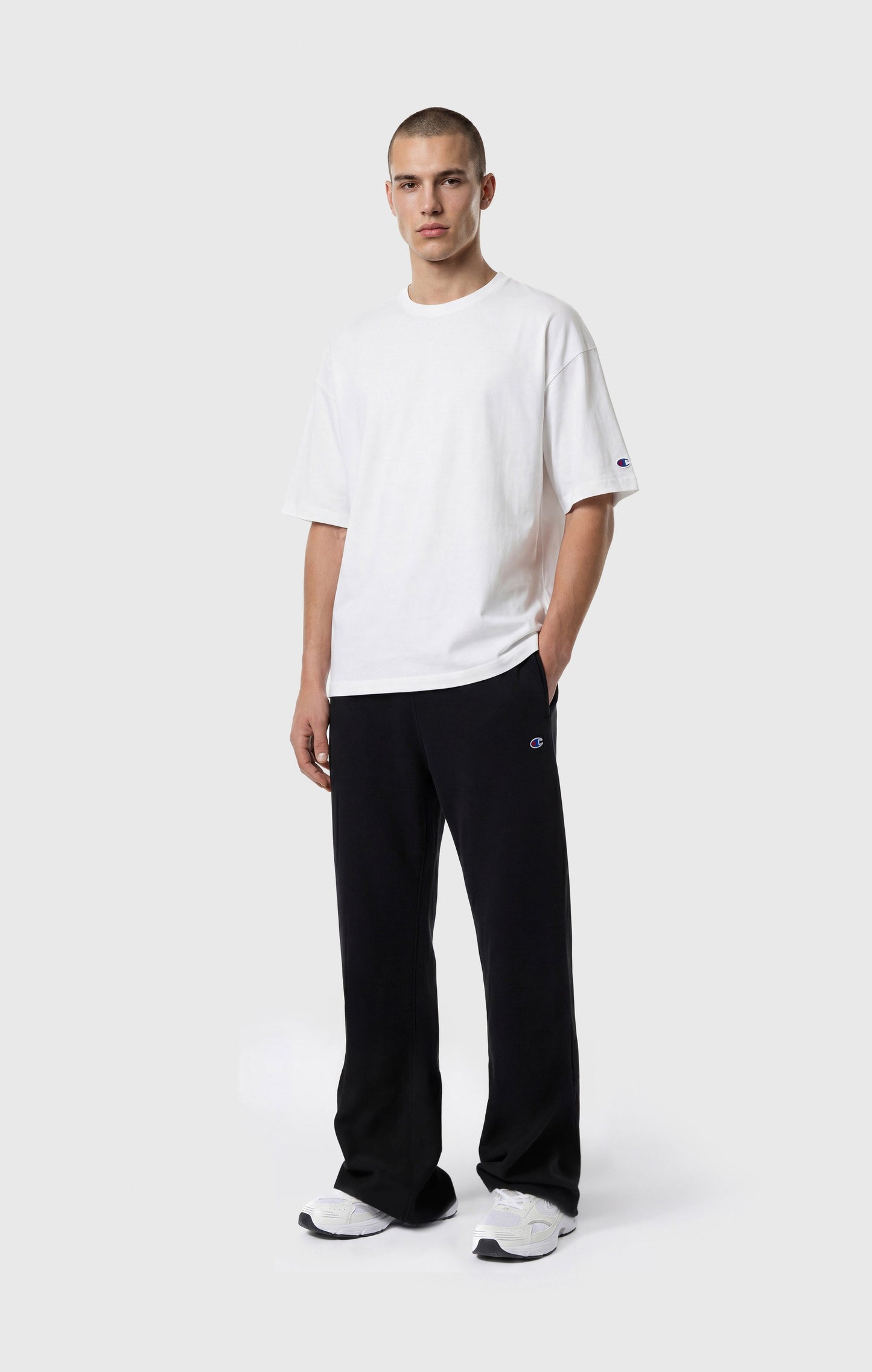 Herren T-Shirt aus schwerem Baumwoll-Jersey in T-Form