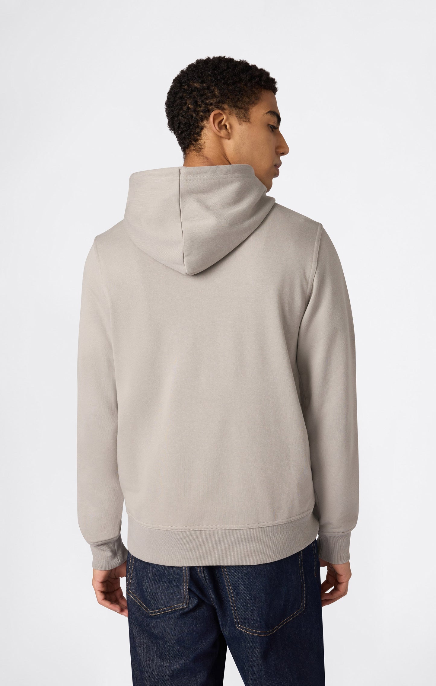 Leichter Herren-Kapuzenpullover mit gestickten Logo-Icons