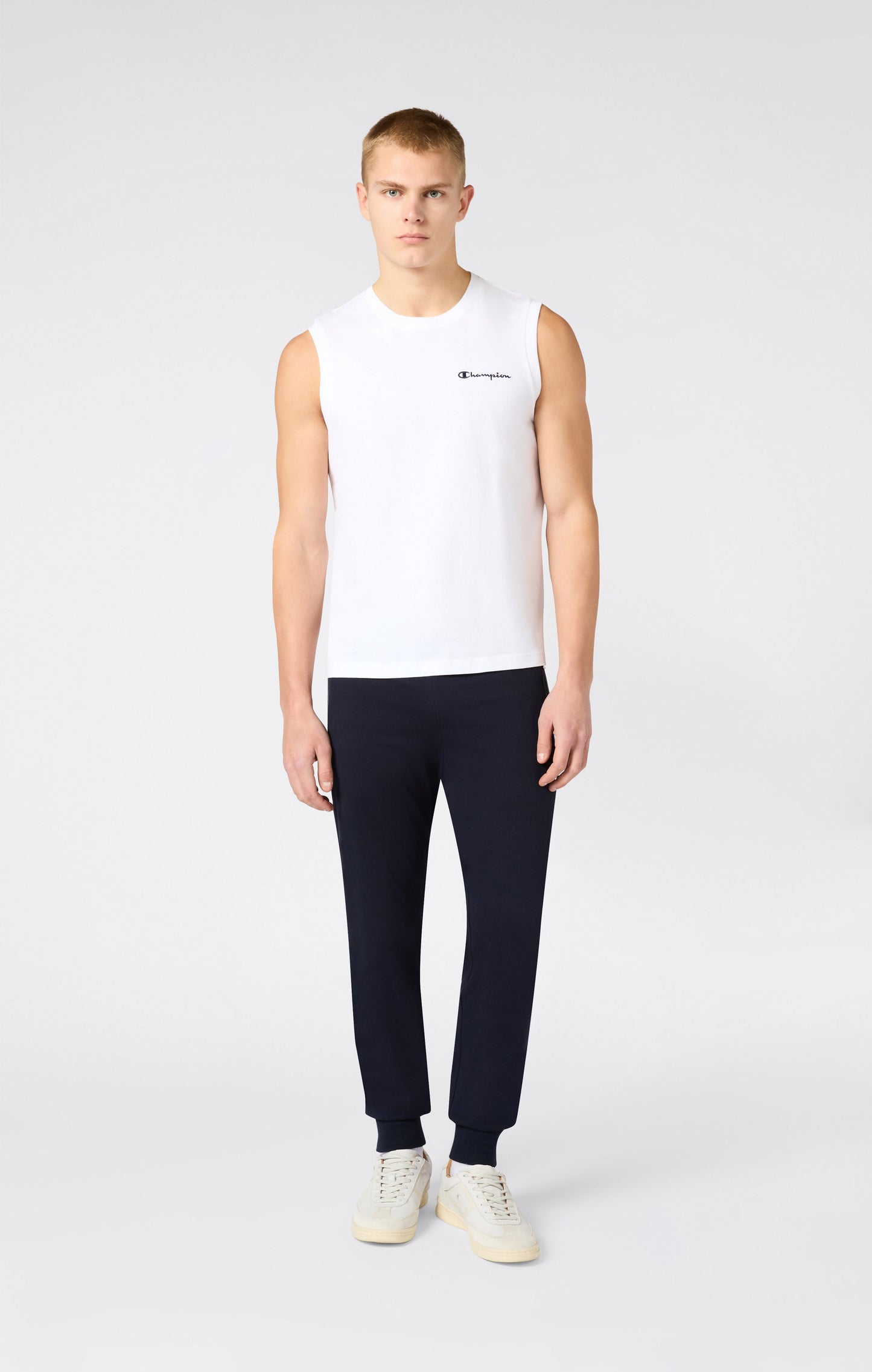 Slim Fit Men's Light Rib Cuff Pants with Zip Pockets Icons