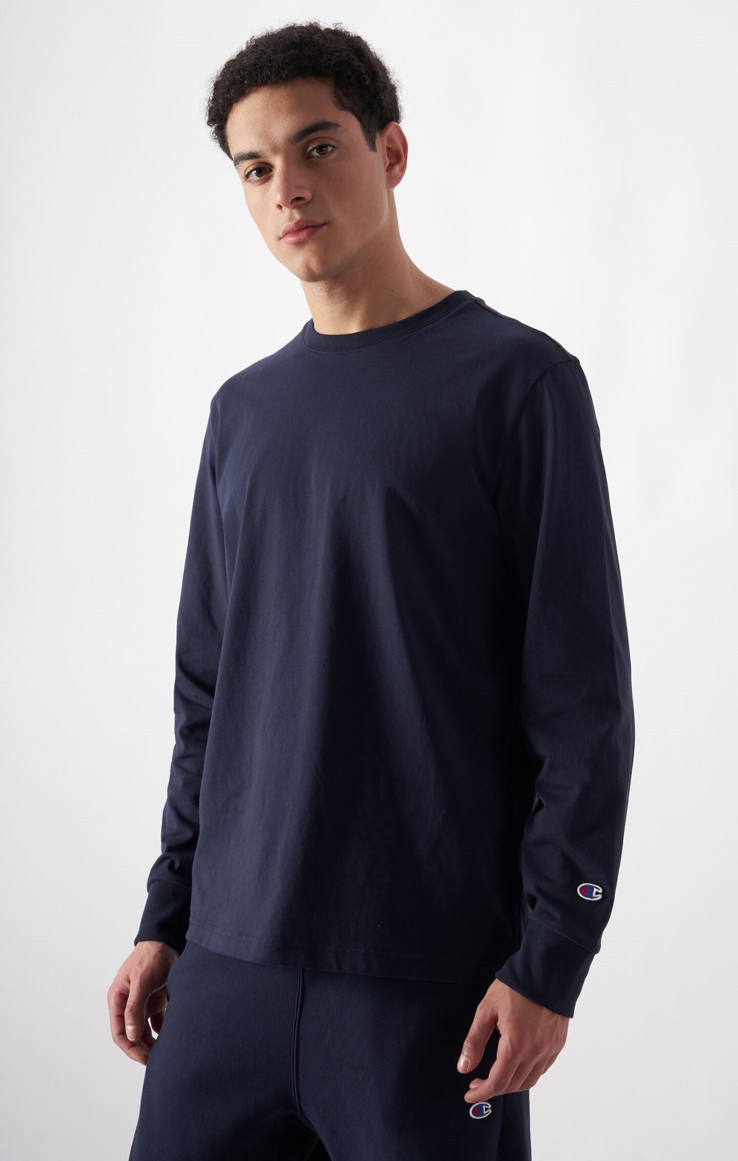 Oversized Herren Langarm-T-Shirt aus weicher, schwerer Baumwolle