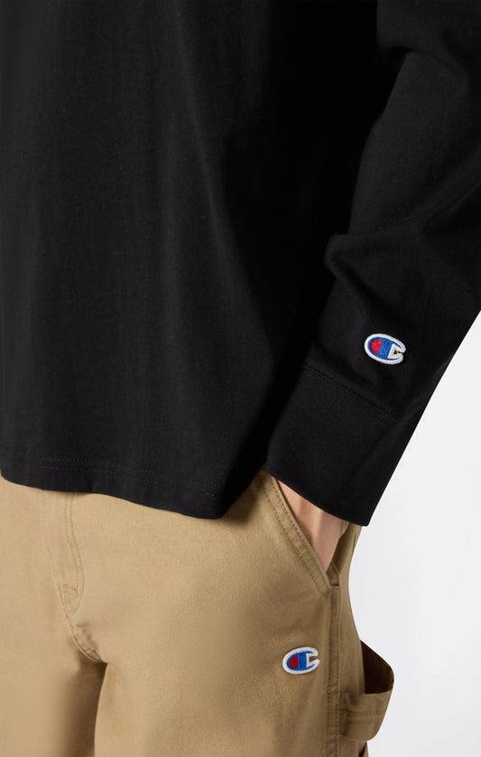 Oversized Men's Long Sleeve T-Shirt in Soft Heavy Cotton