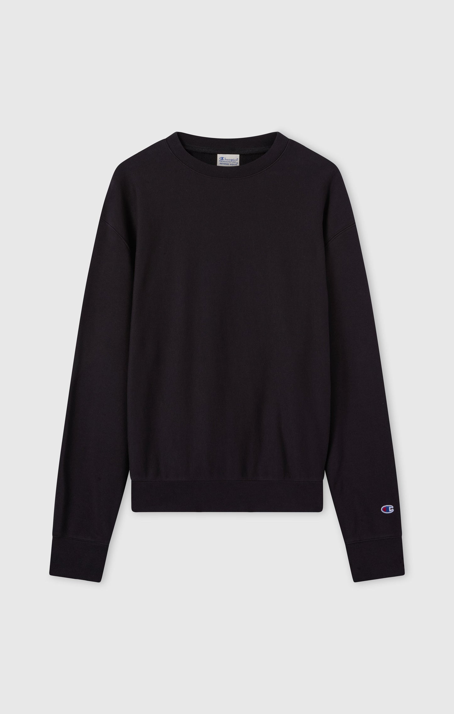 Herren-Rundhals-Sweatshirt, leicht, Reverse Weave