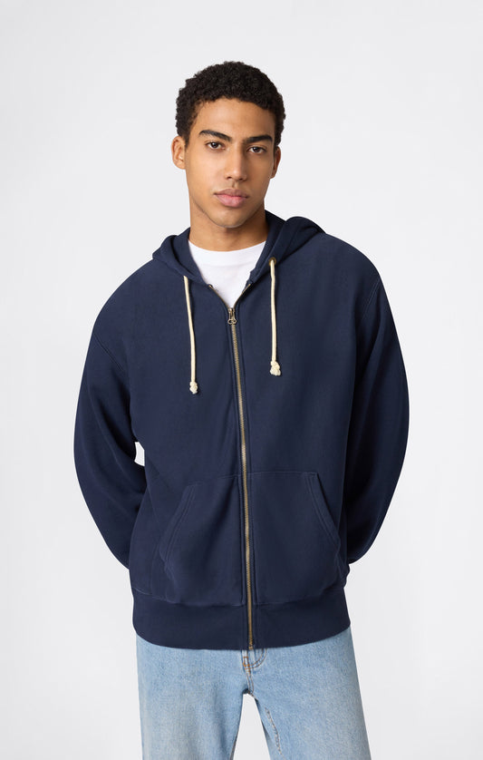 Men's Full Zip Hoodie Sweatshirt Reverse Weave