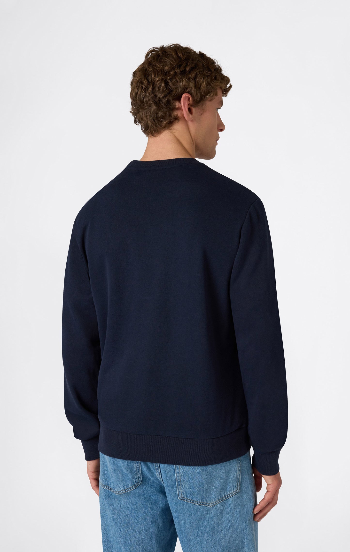 Men's Lightweight Crewneck Sweatshirt with Maxi Printed Logo