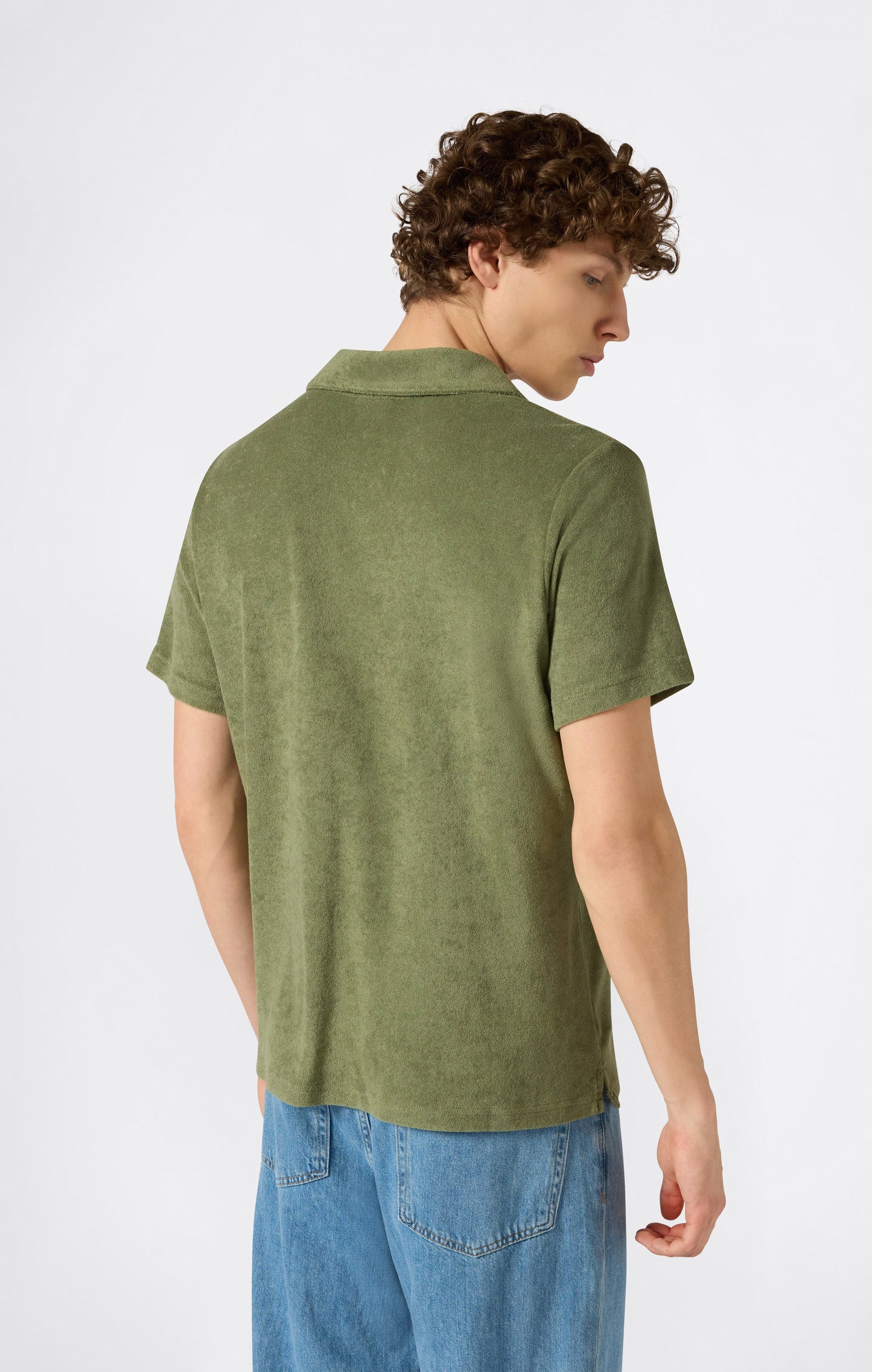 Men's Towel Terry Polo Shirt