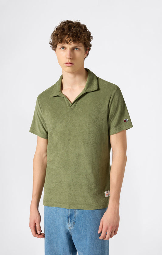 Men's Towel Terry Polo Shirt