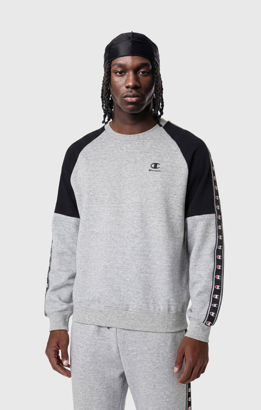Men's Interlock Tape Logo Crewneck Sweatshirt